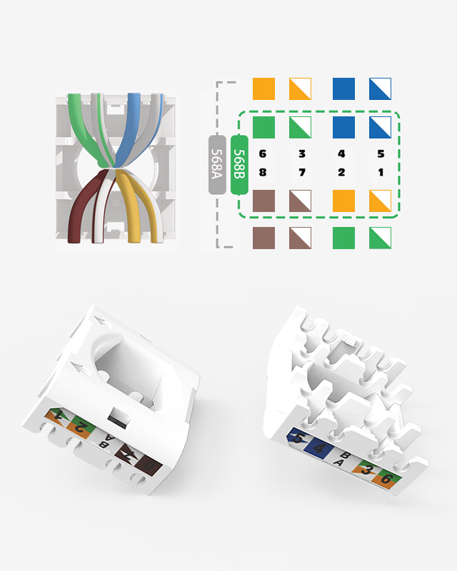 Keystone Jack,RJ45 Keystone Jack