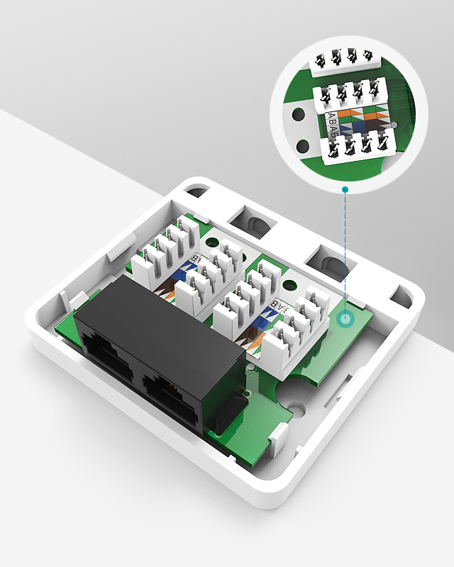 单口双口-网络接线盒