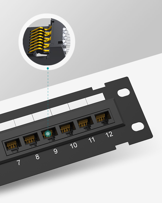 1U12口-网络配线架