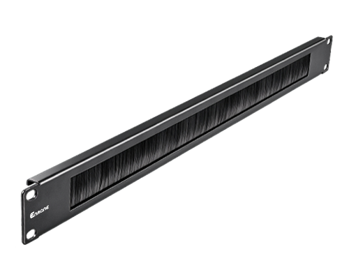 1U 19-inch Brush Cable Management Rack