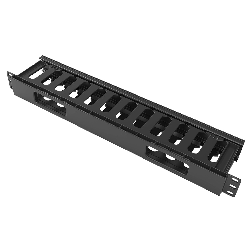1U 24 Port-Plastic Cable Management Rack