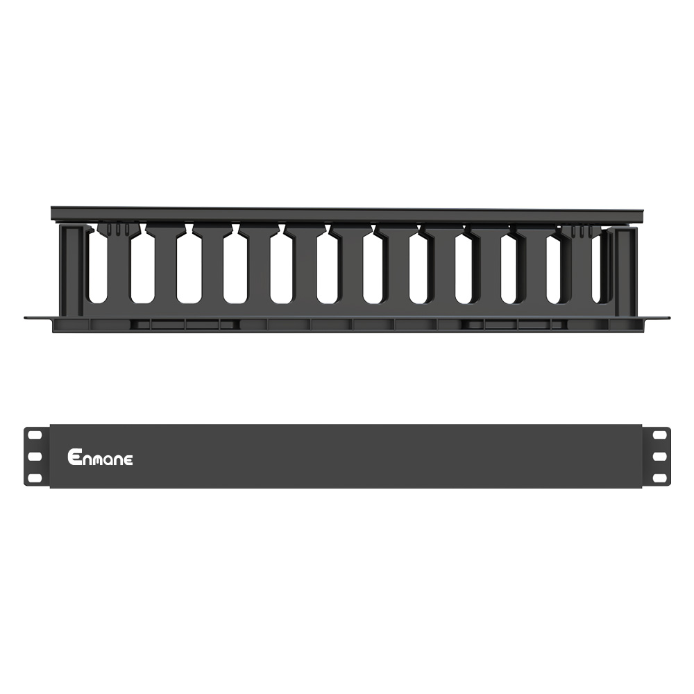 1U 24 Port-Plastic Cable Management Rack