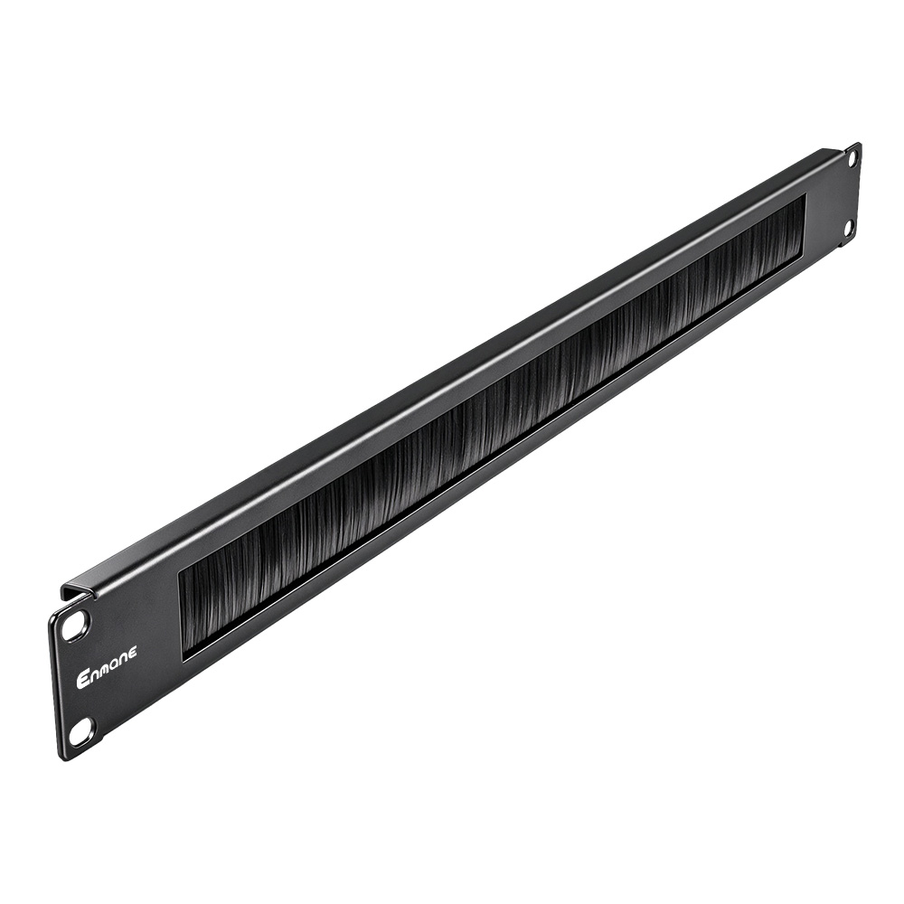 1U 19-inch Rack Mount Brush Cable Entry Panel