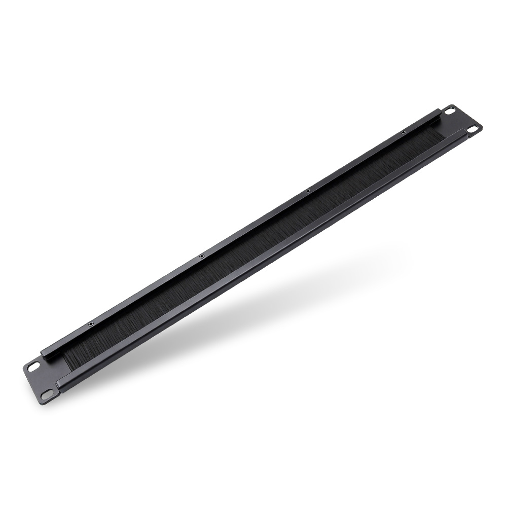1U 19-inch Rack Mount Brush Cable Entry Panel