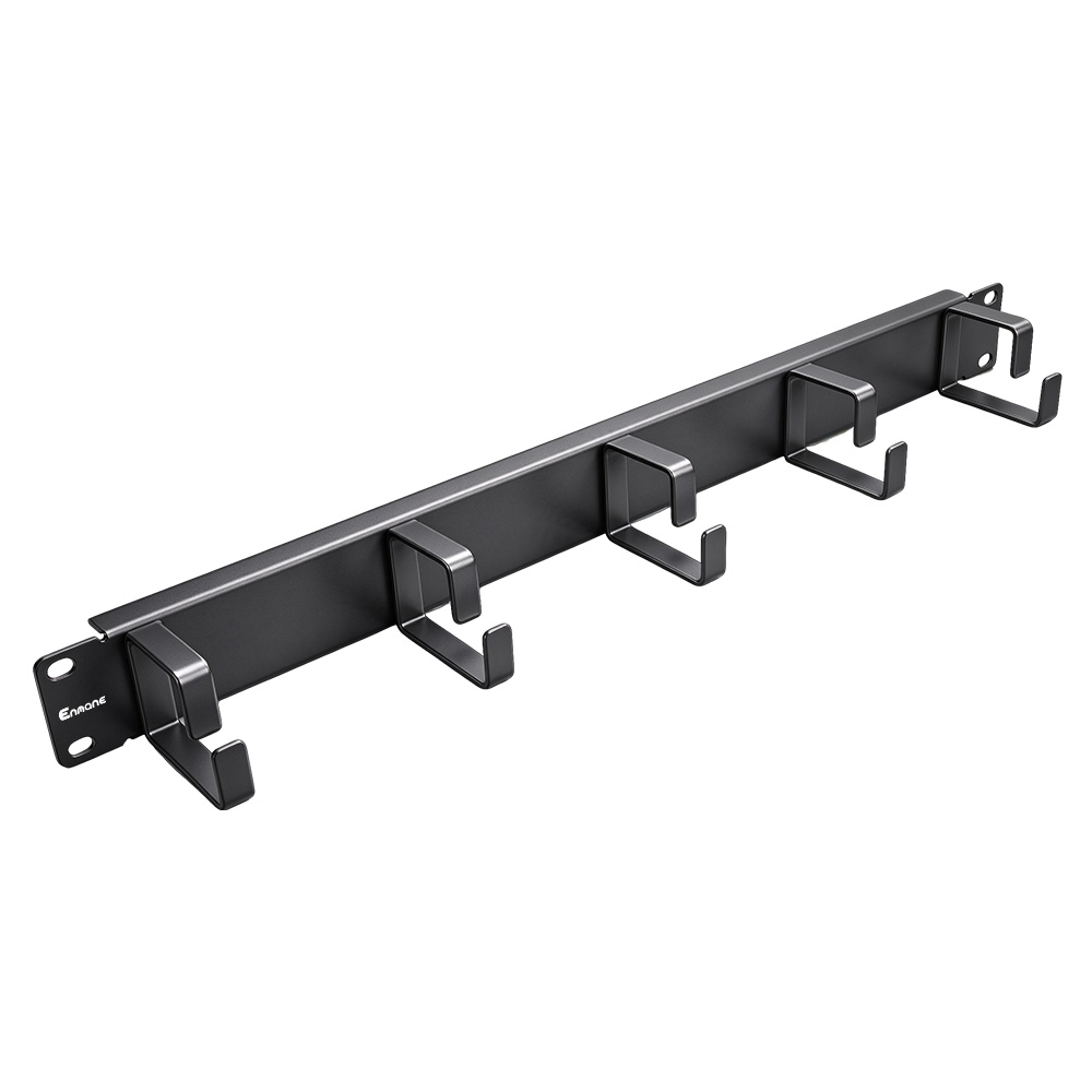1U Five D-Ring Cable Management Rack