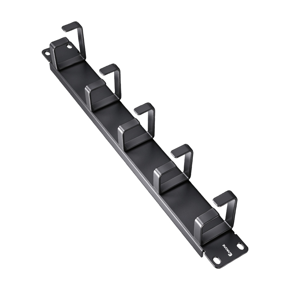 1U Five D-Ring Cable Management Rack