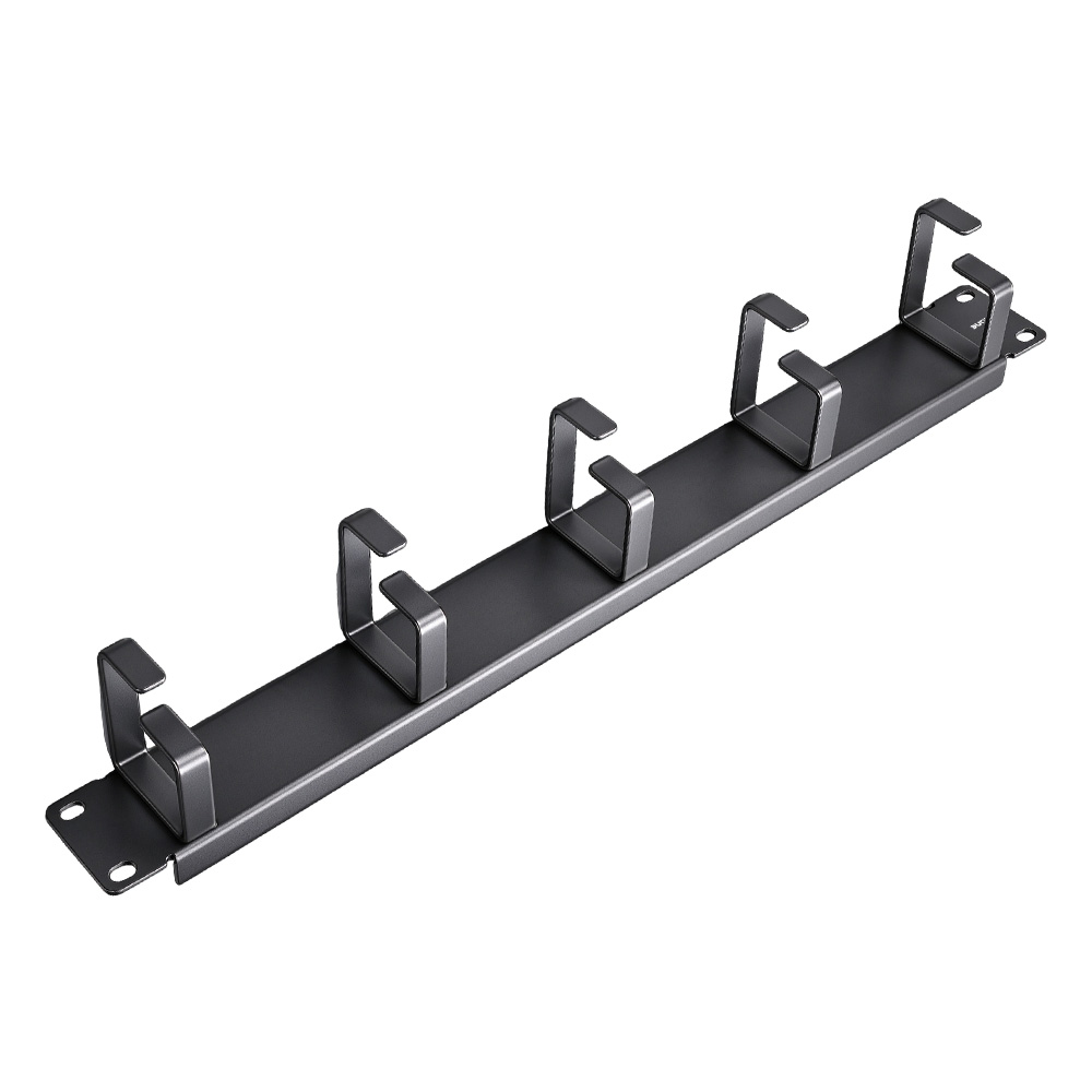 1U Five D-Ring Cable Management Rack
