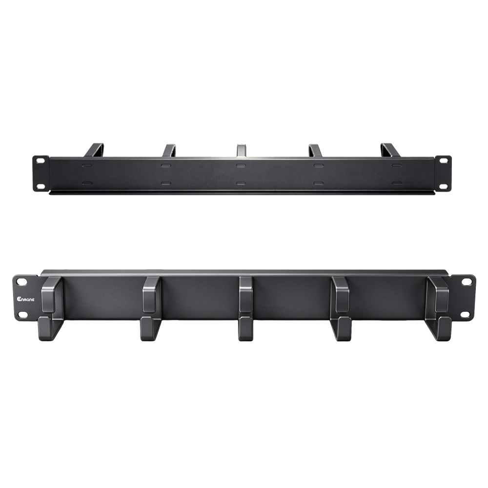 1U Five D-Ring Cable Management Rack