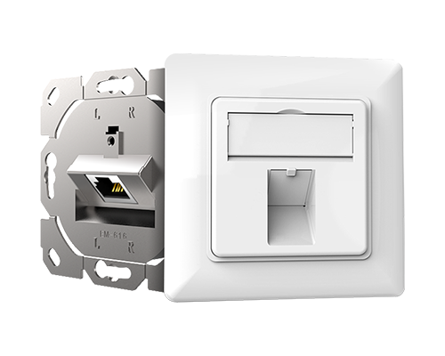 Single Port-Network RJ45 Faceplate