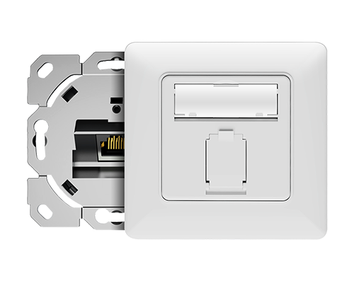Single Port-Network RJ45 Faceplate