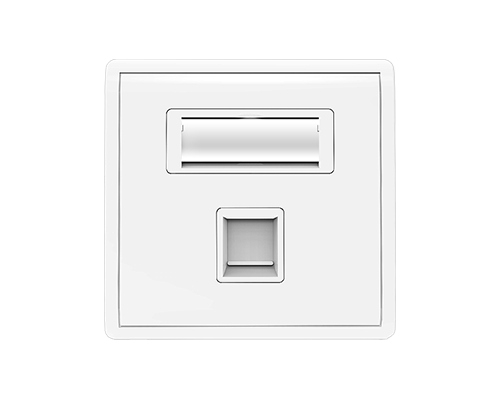 Single Port-Network RJ45 Wall Faceplate