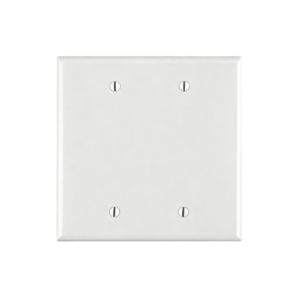 American-Style Two-Gang Blank Wall Plate