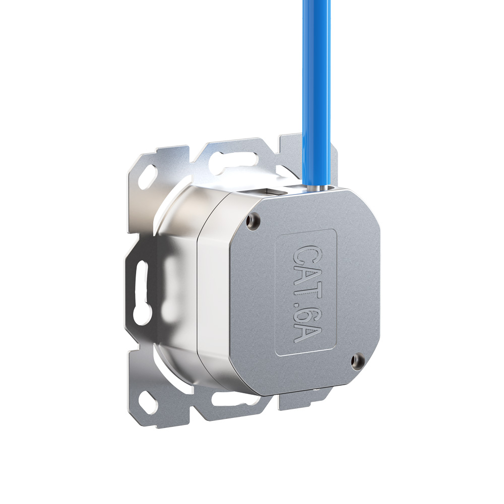 Dust-Proof 80 Type Single Port Shielded Network Faceplate