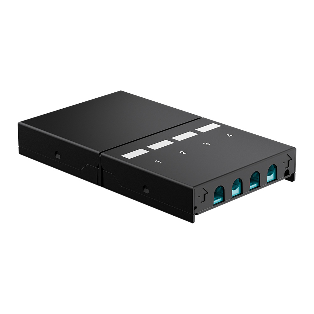 Compact 0.5U 4 Port Blank Patch Panel