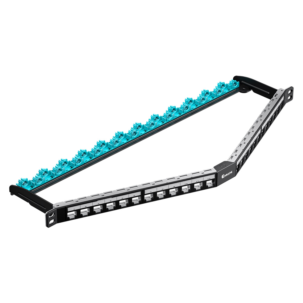 Bent-type 0.5U 24 Port Blank Patch Panel
