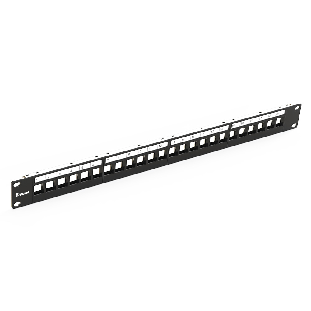 1U 24 Port FTP Blank Patch Panel for 19-Inch Cabinets