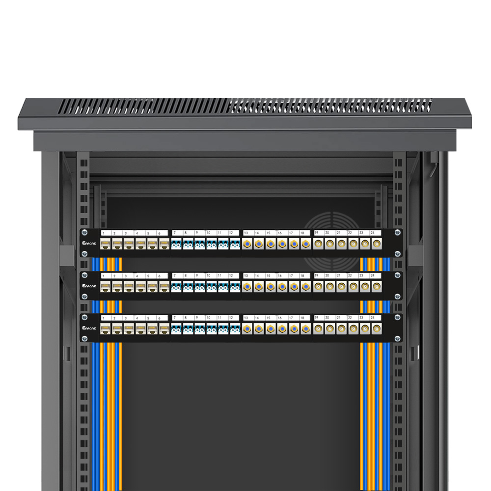 1U 24 Port FTP Blank Patch Panel for 19-Inch Cabinets