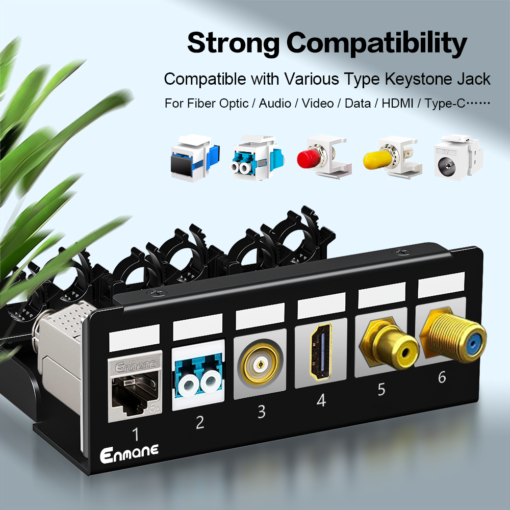 1U 6 Port-FTP Blank Patch Panel