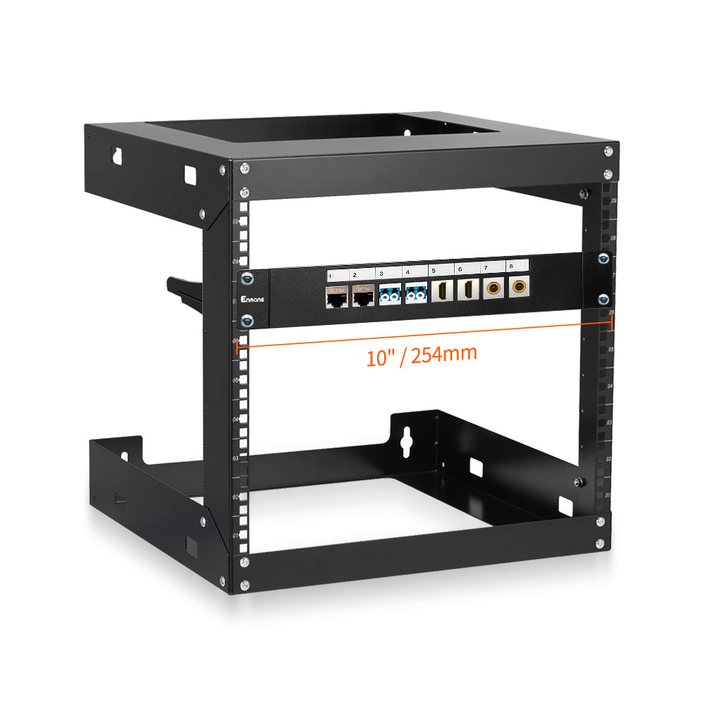 1U 8 Port FTP Blank Patch Panel for 10-Inch Racks