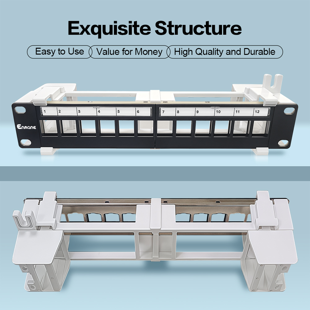1U 12 Port-FTP Blank Patch Panel