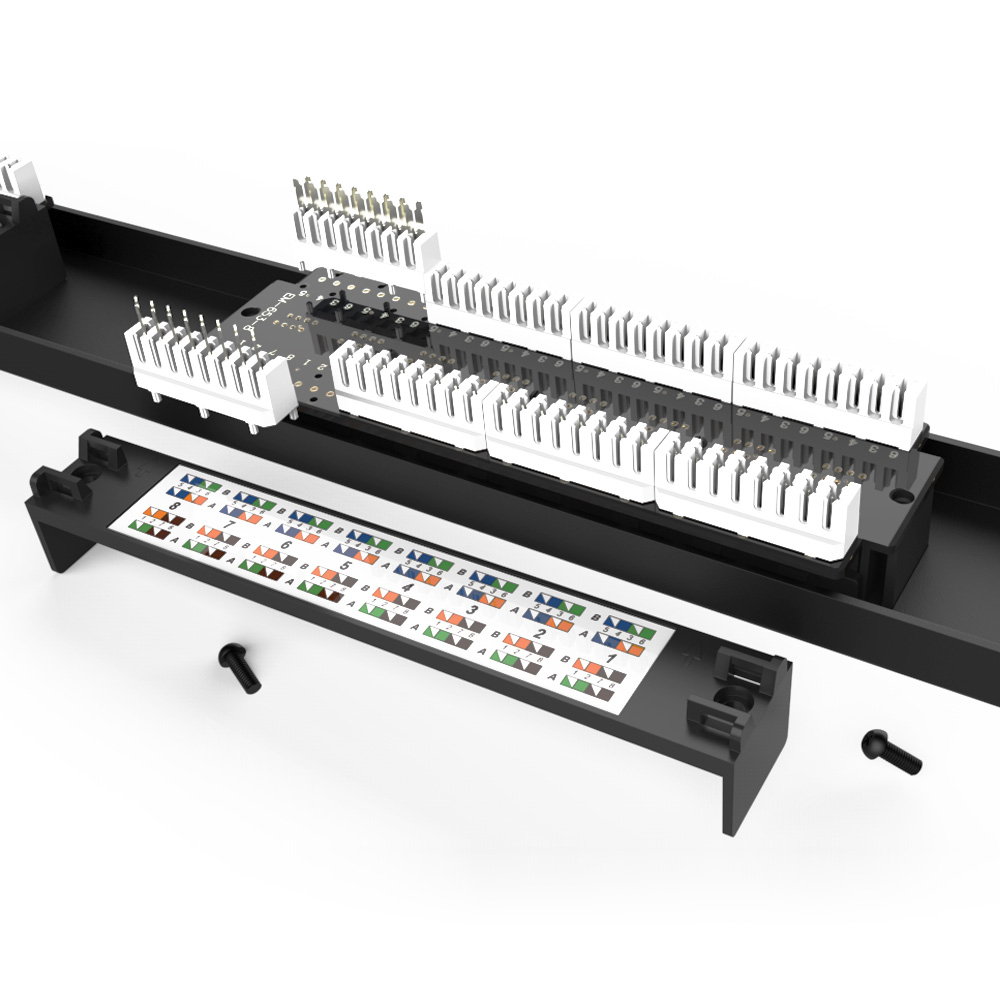 1U 16 Port Cat.6A UTP Patch Panel