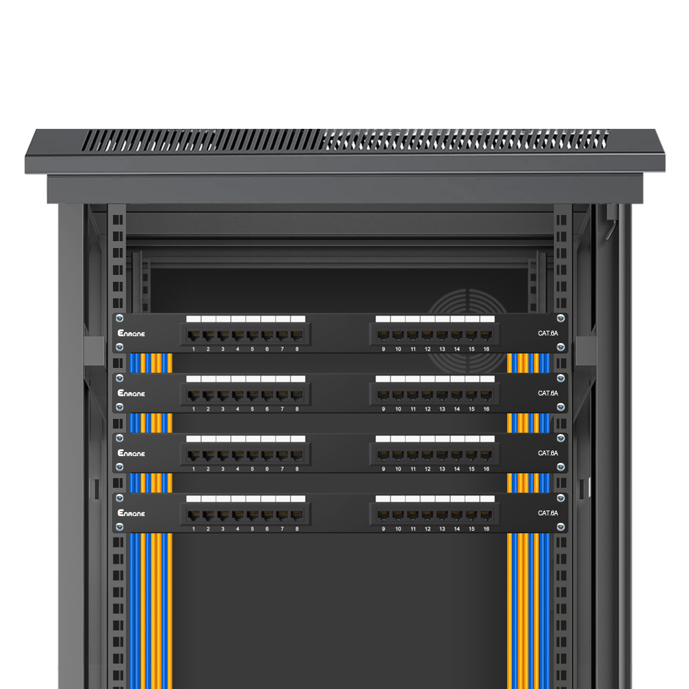 1U 16 Port Cat.6A UTP Patch Panel