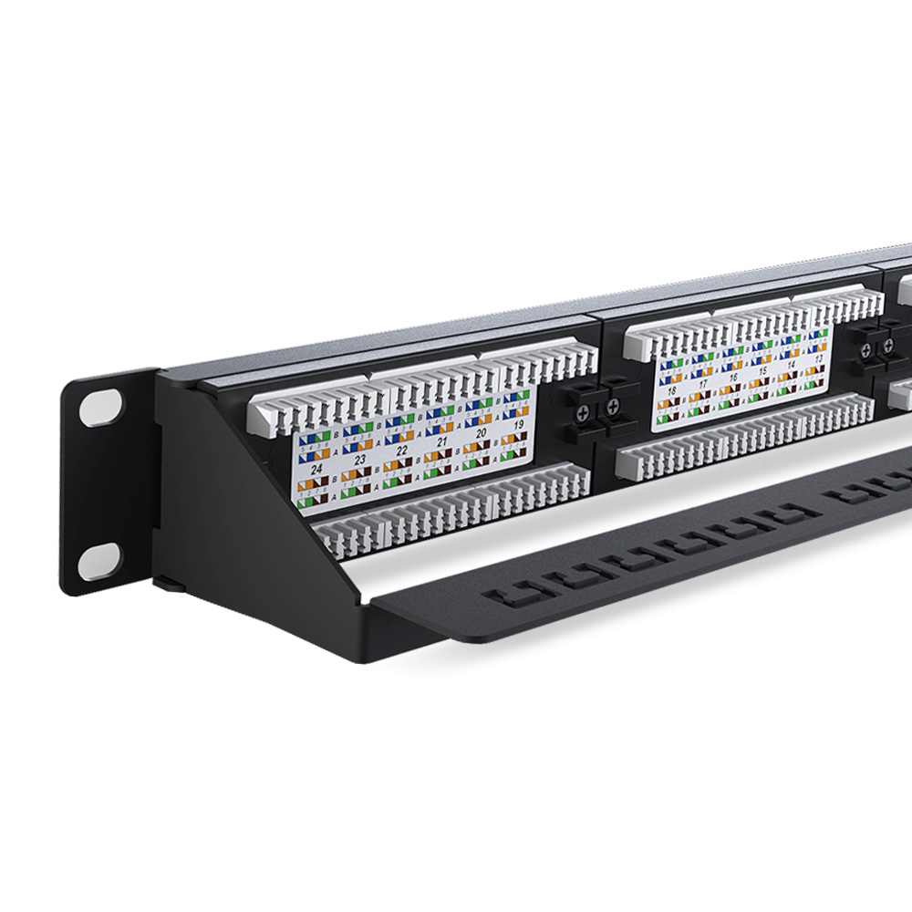 1U 24 Port Cat.6A UTP Patch Panel