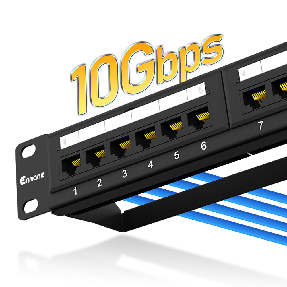 1U 24 Port Cat.6A UTP Patch Panel