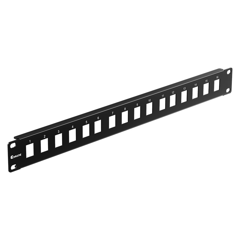 1U 16 Port Blank Patch Panel