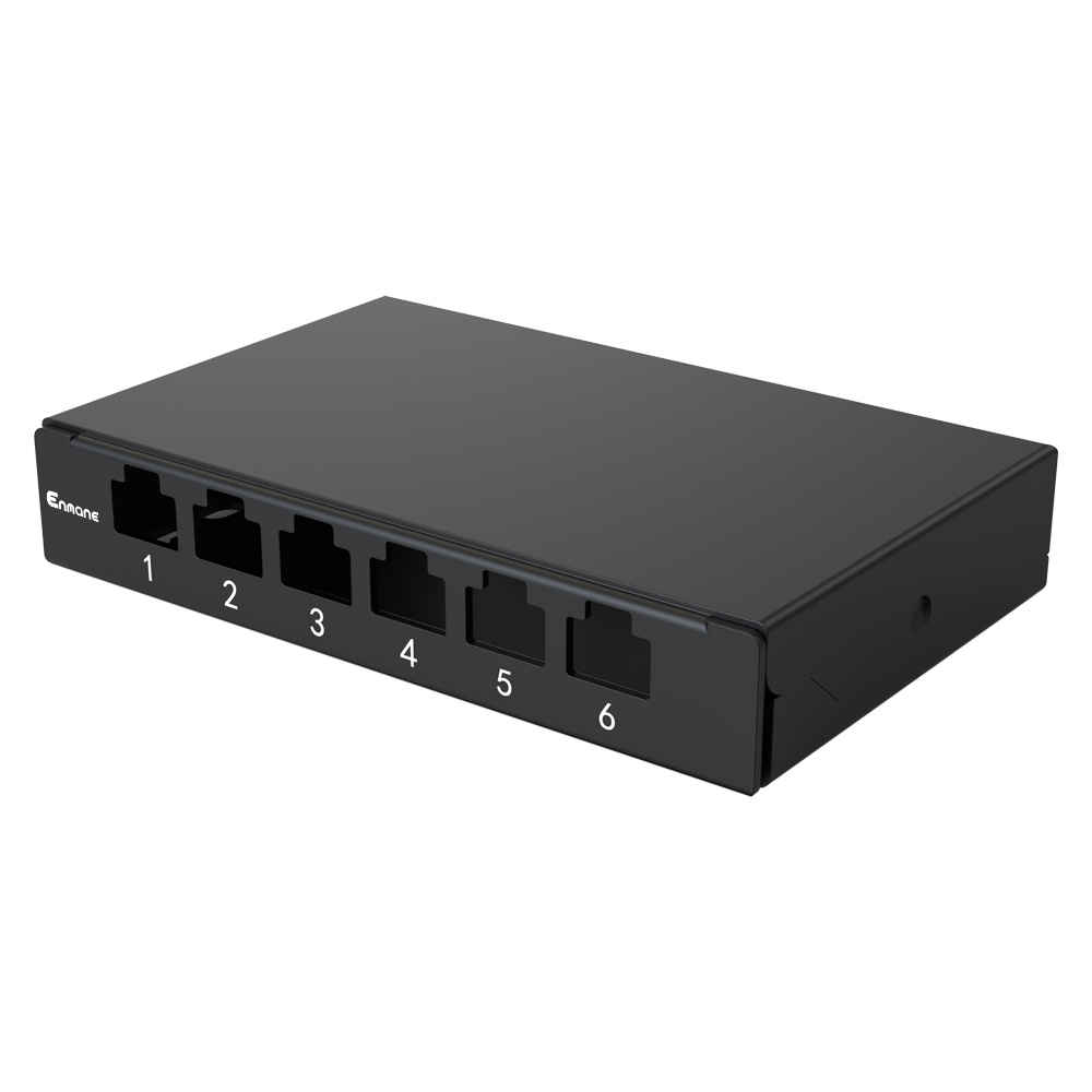0.5U 6 Port-Blank Patch Panel