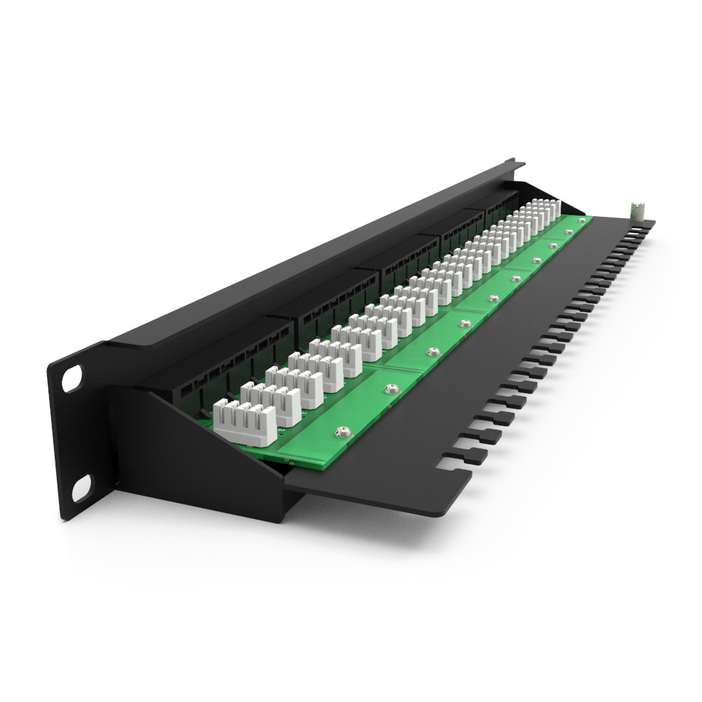 1U 25 Port Telephone Patch Panel