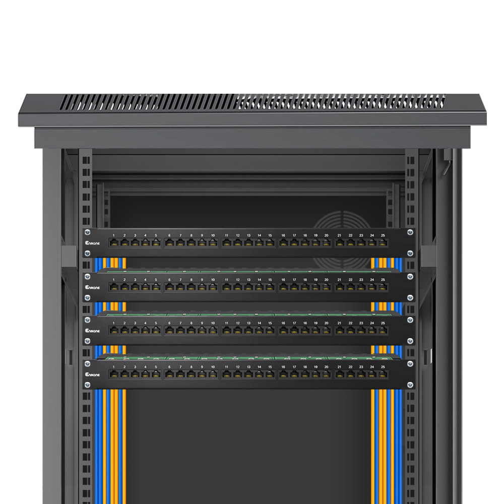 1U 25 Port Telephone Patch Panel